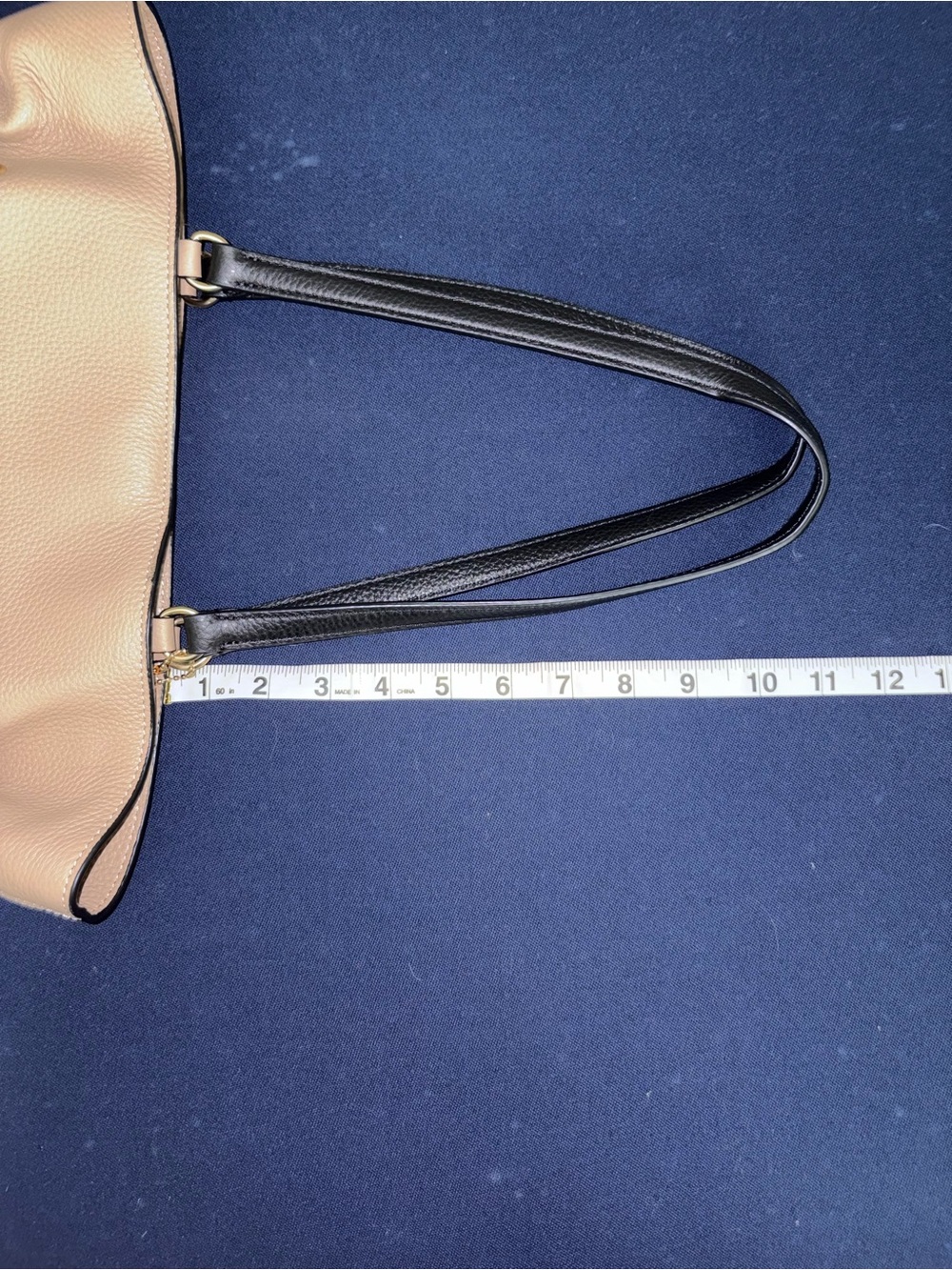 Coach Taupe Leather Purse with Black Accents - Picture 15 of 15